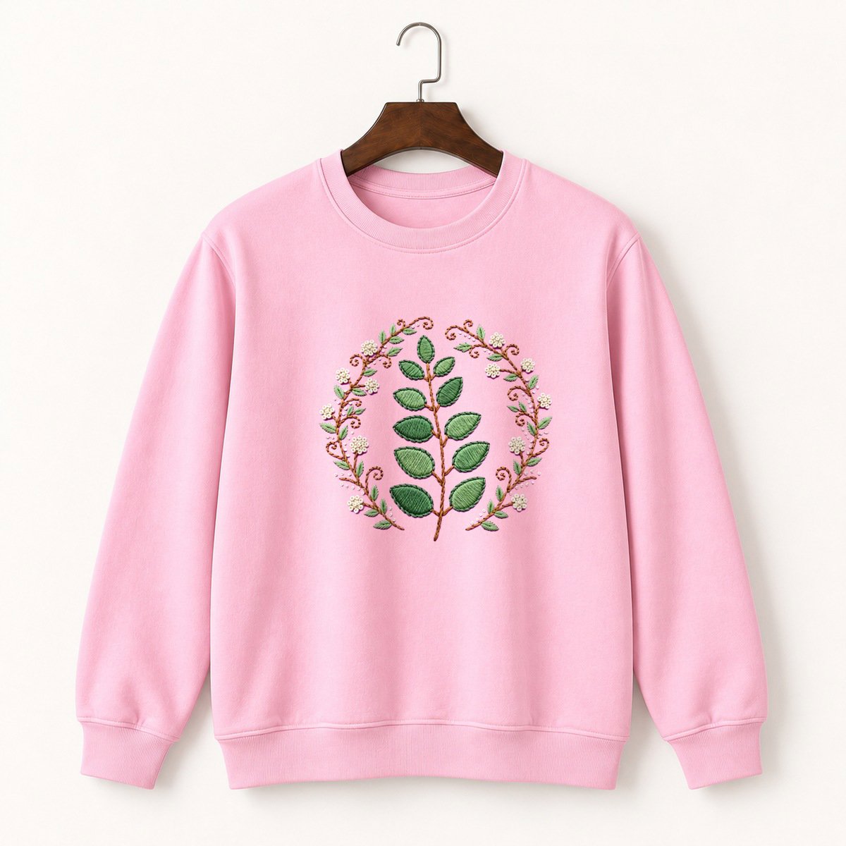 Eucalyptus Branch Crewneck Sweatshirt 4