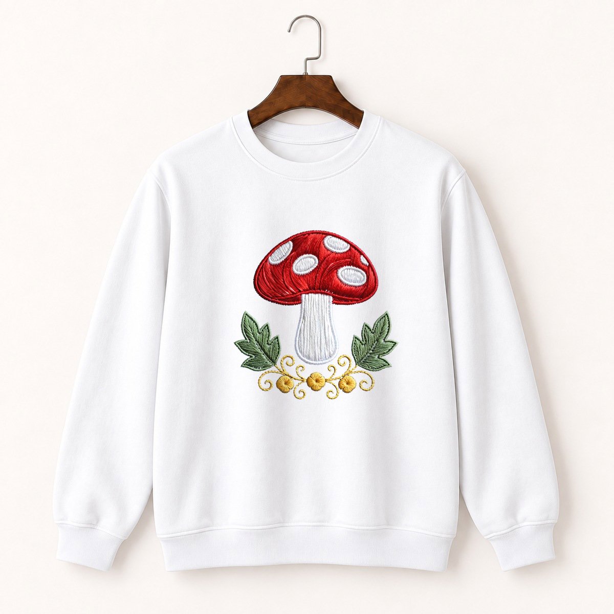 Fly Agaric Mushroom Crewneck Sweatshirt 5