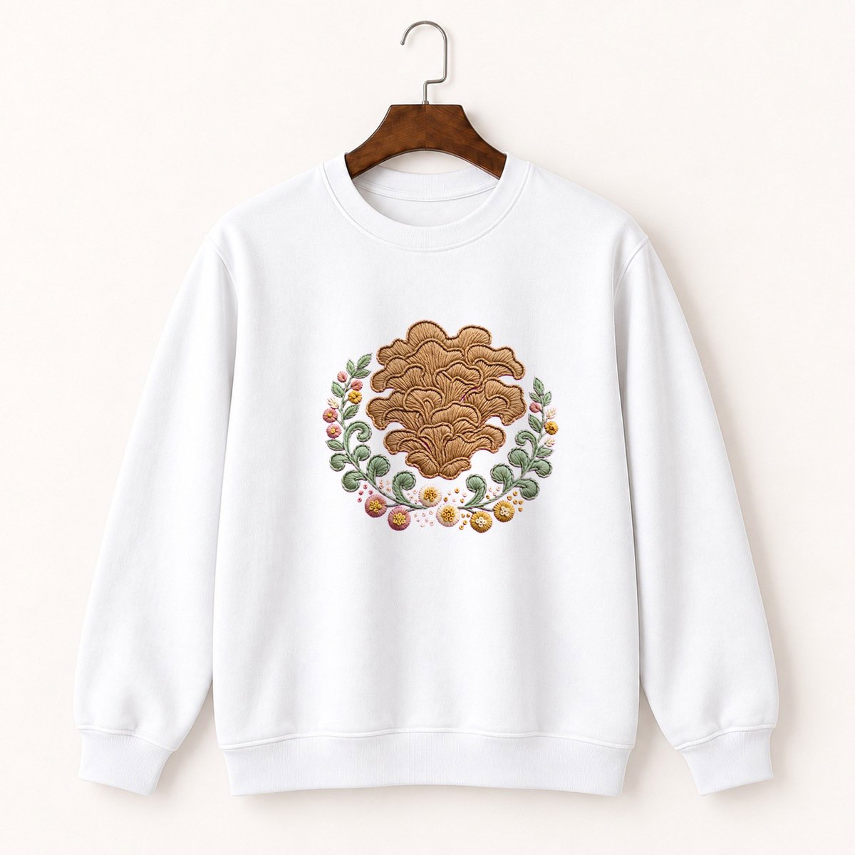 Hen of the Woods Mushroom Crewneck Sweatshirt 5