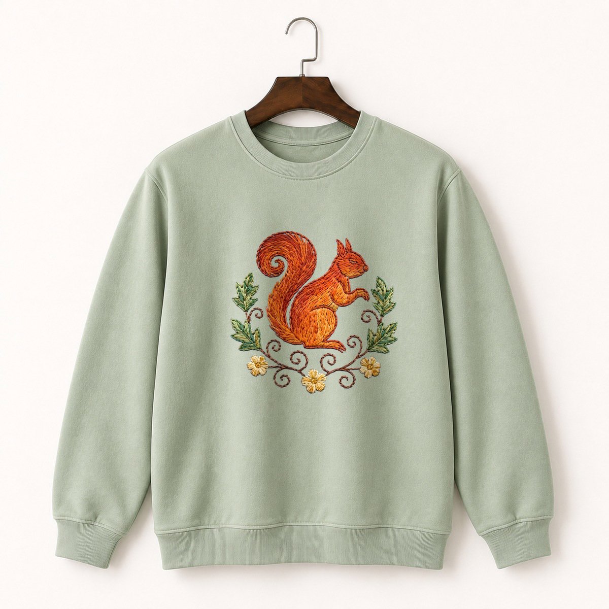 Red Squirrel Crewneck Sweatshirt 2