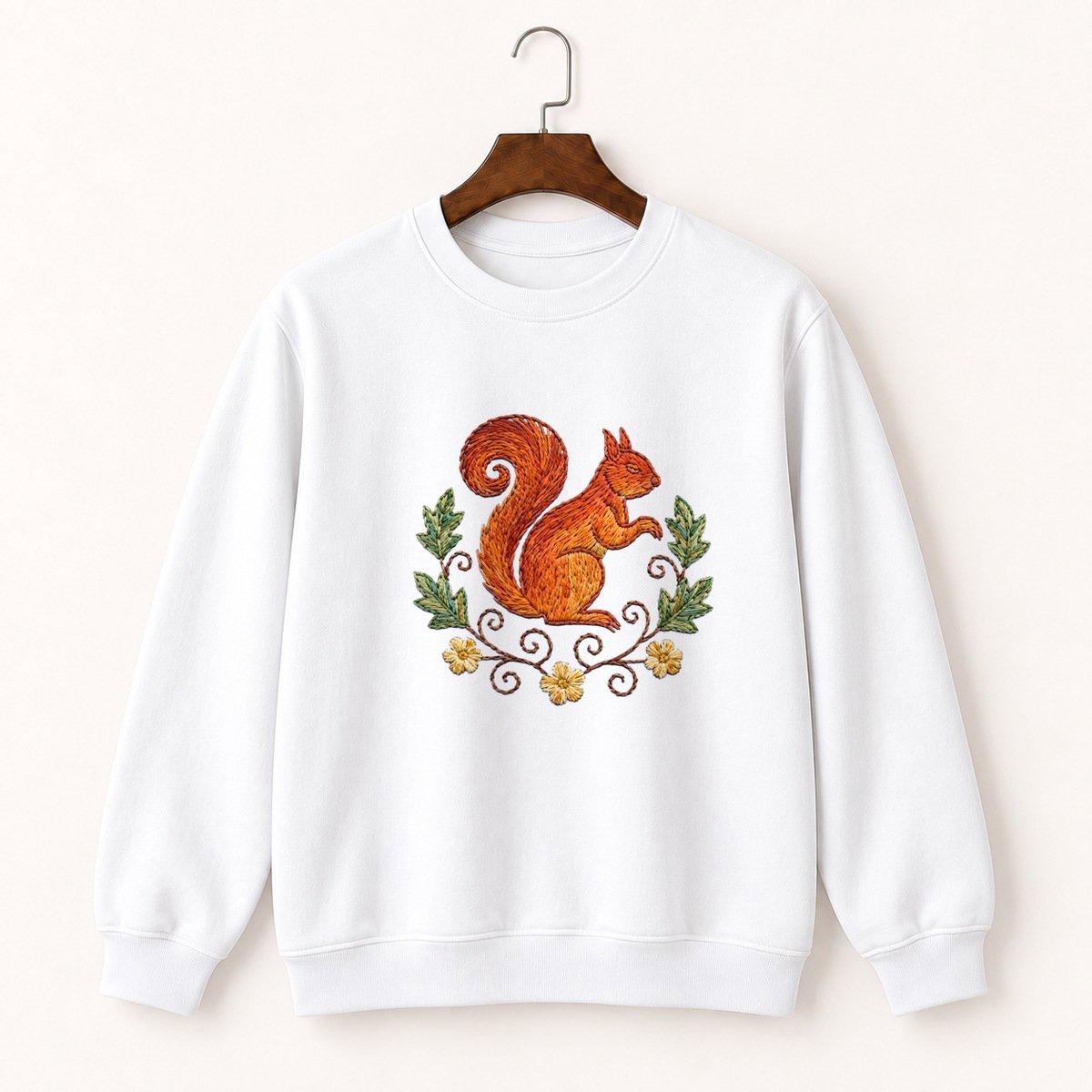 Red Squirrel Crewneck Sweatshirt 5