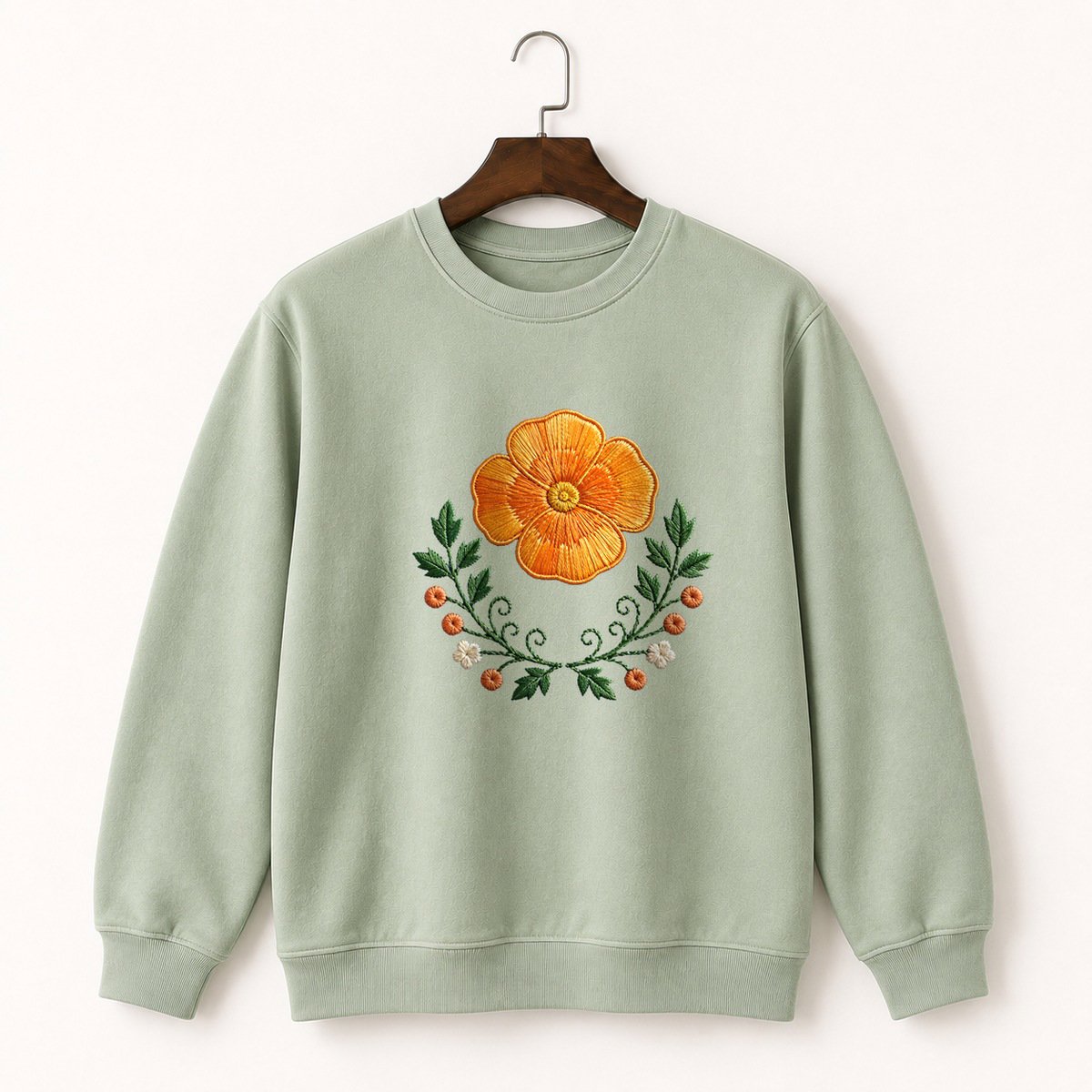 California Poppy Crewneck Sweatshirt 2