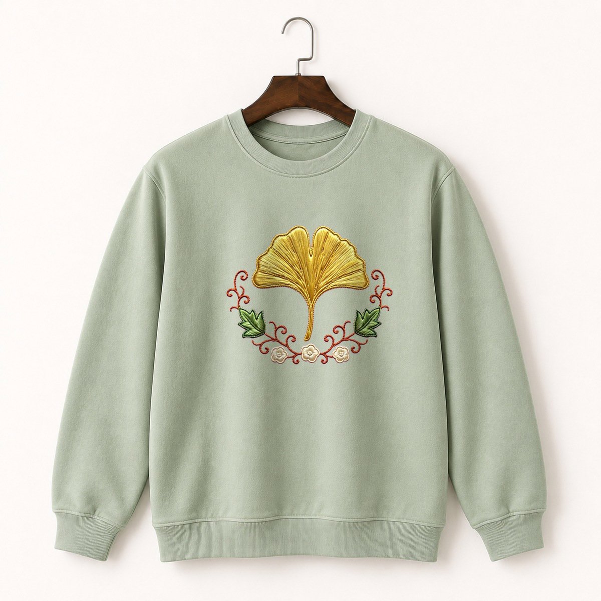 Ginkgo Leaf Crewneck Sweatshirt 2