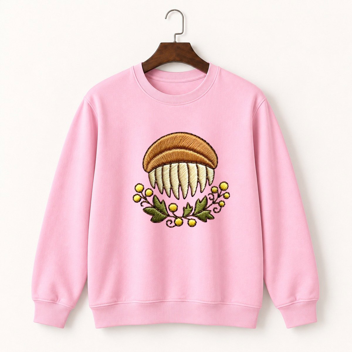 Hedgehog Mushroom Crewneck Sweatshirt 4