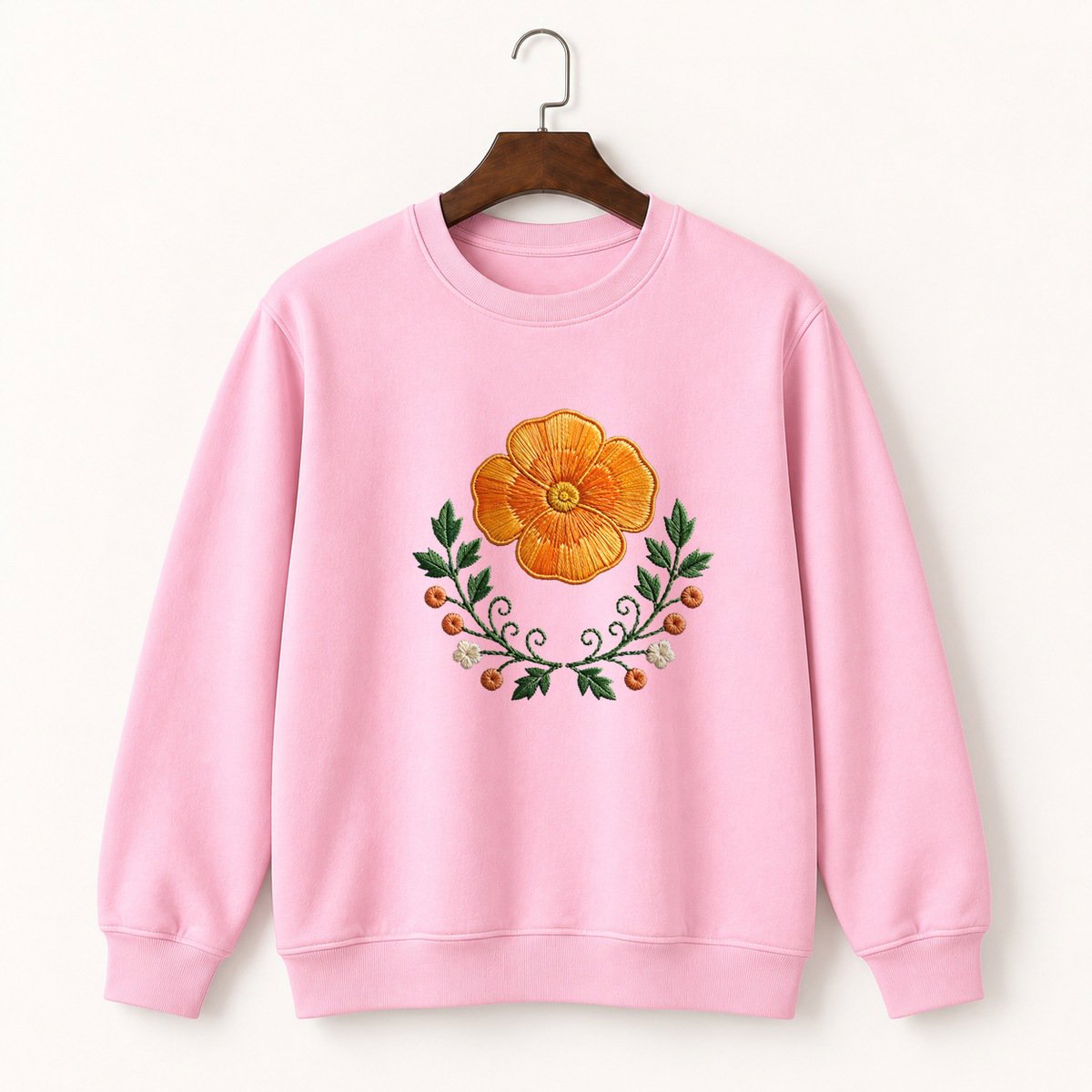 California Poppy Crewneck Sweatshirt 4