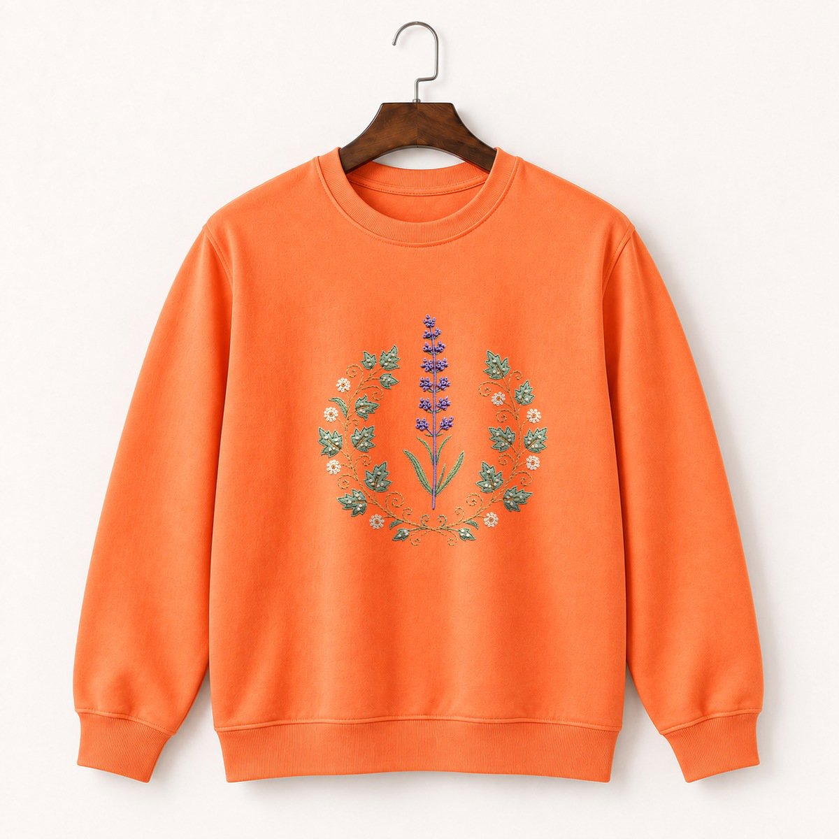 Lavender Sprig Crewneck Sweatshirt 3