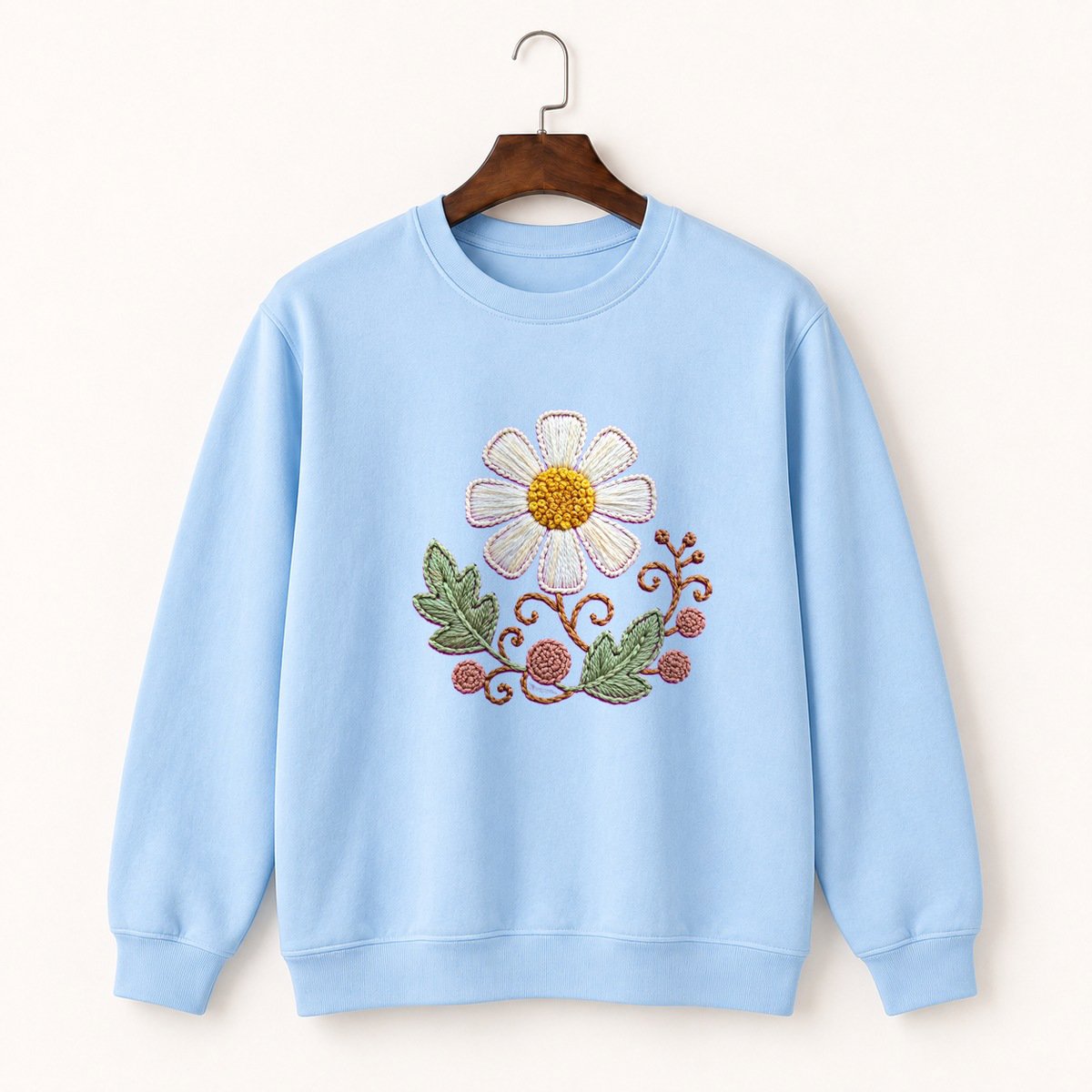 Chamomile Flower Crewneck Sweatshirt 1