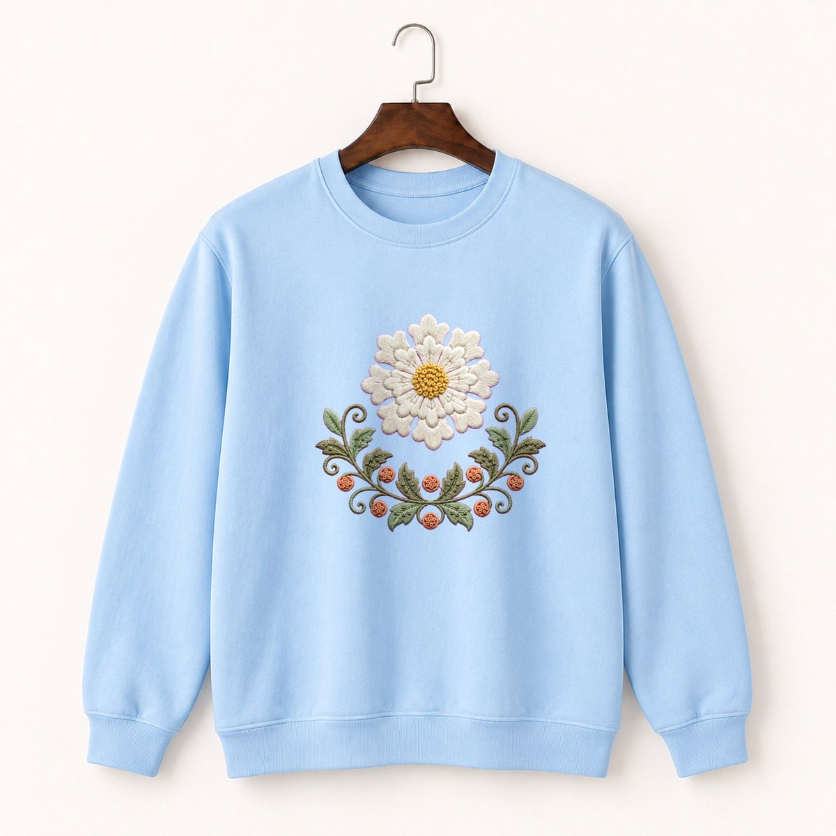 Edelweiss Flower Crewneck Sweatshirt 1
