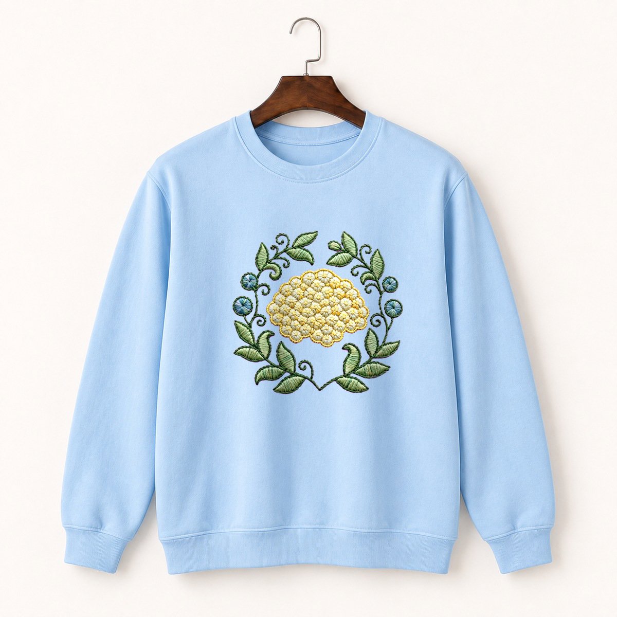Yarrow Flower Crewneck Sweatshirt 1