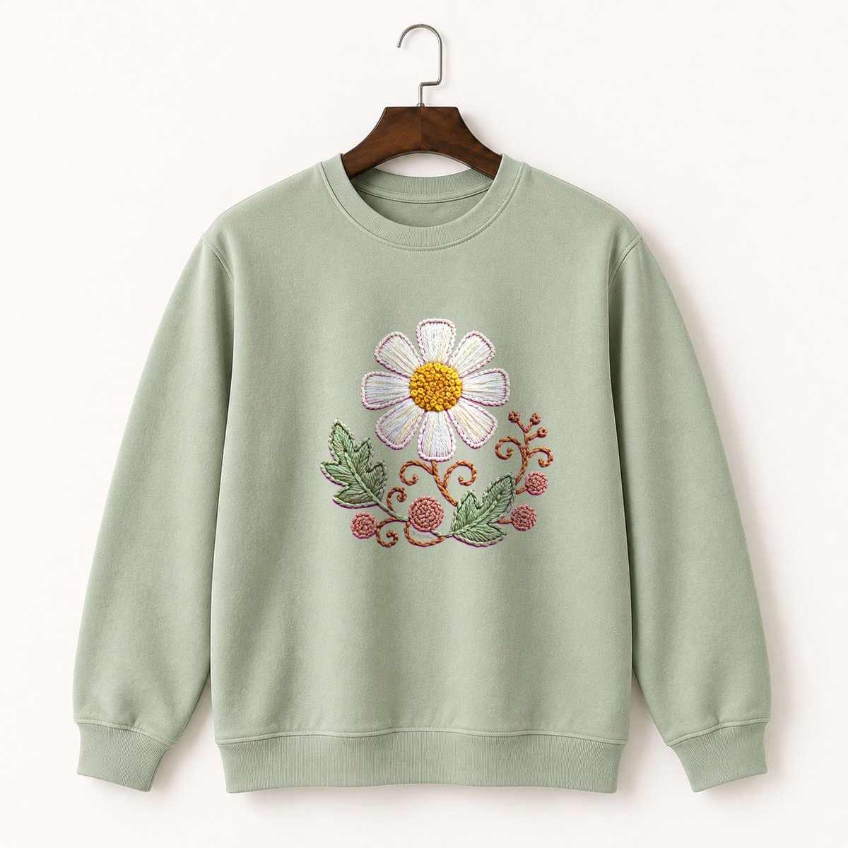 Chamomile Flower Crewneck Sweatshirt 2