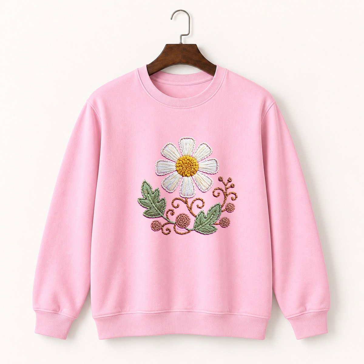 Chamomile Flower Crewneck Sweatshirt 4
