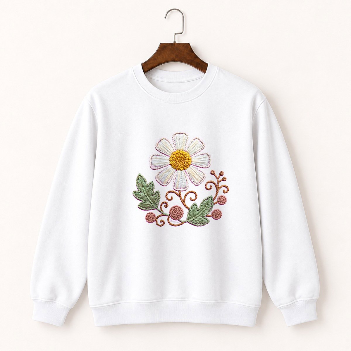 Chamomile Flower Crewneck Sweatshirt 5