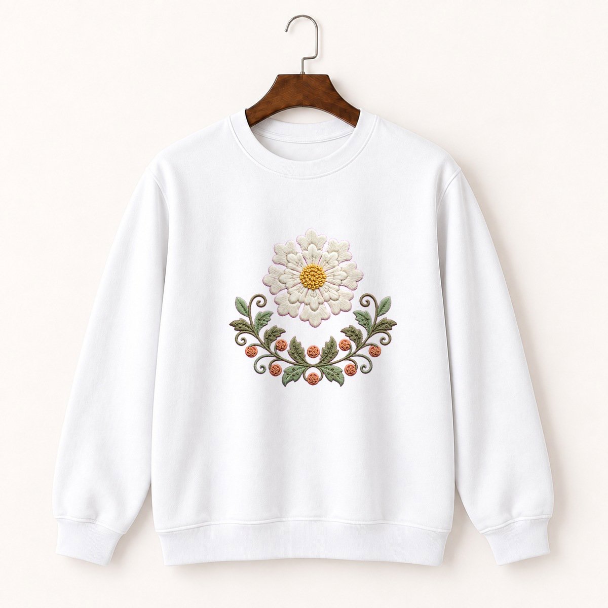 Edelweiss Flower Crewneck Sweatshirt 5