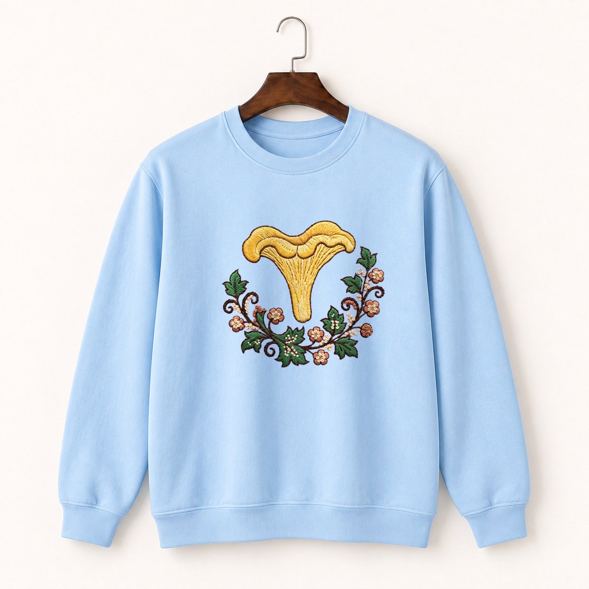 Chanterelle Mushroom Crewneck Sweatshirt 1