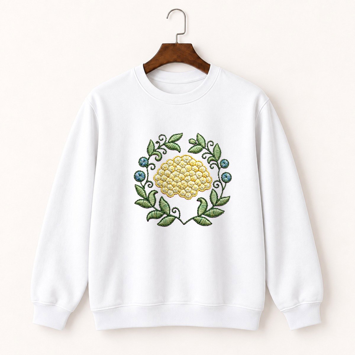 Yarrow Flower Crewneck Sweatshirt 5