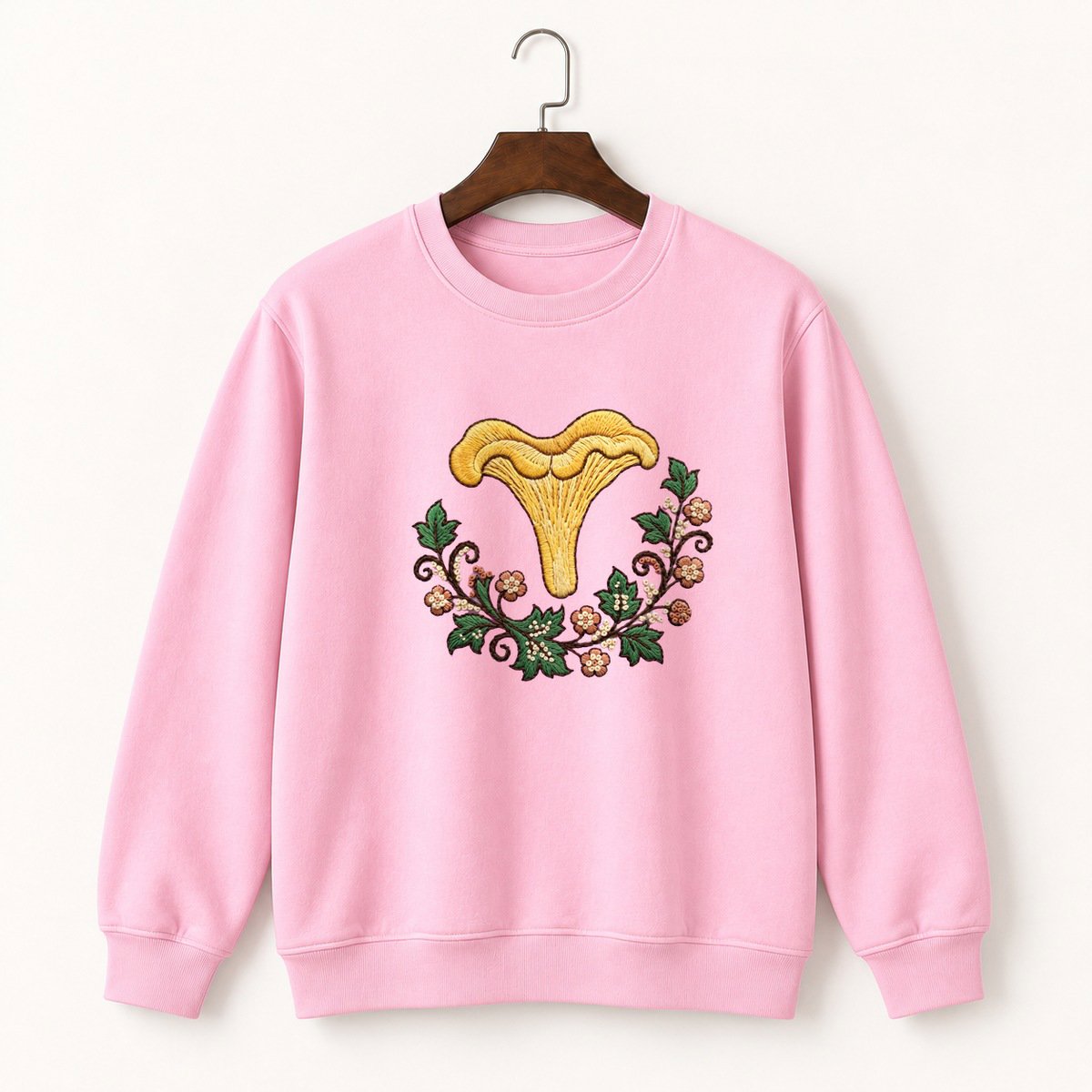 Chanterelle Mushroom Crewneck Sweatshirt 4