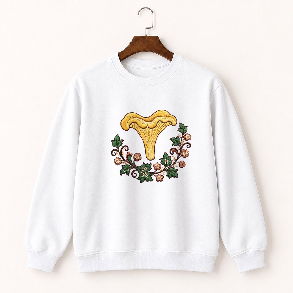 Chanterelle Mushroom Crewneck Sweatshirt 5