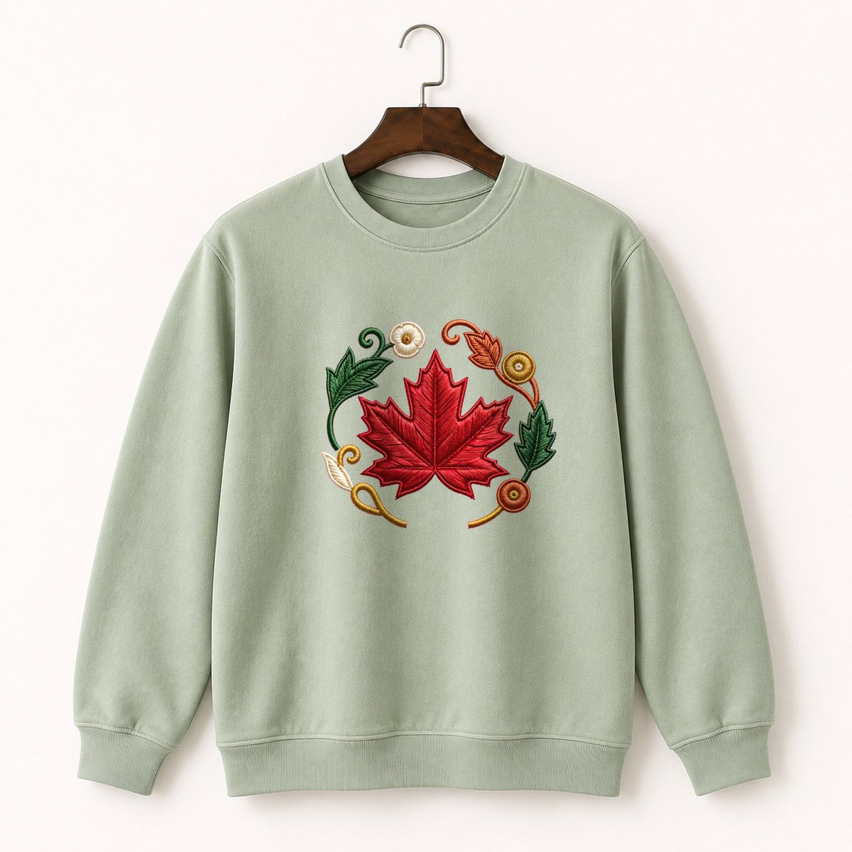Maple Leaf Crewneck Sweatshirt 2