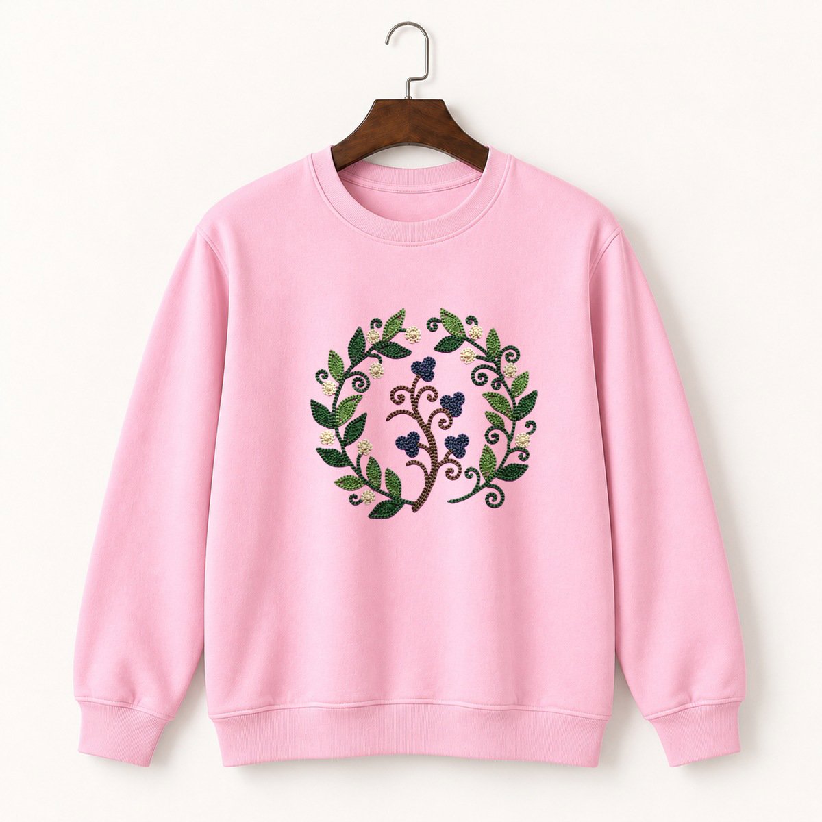 Juniper Berry Branch Crewneck Sweatshirt 4