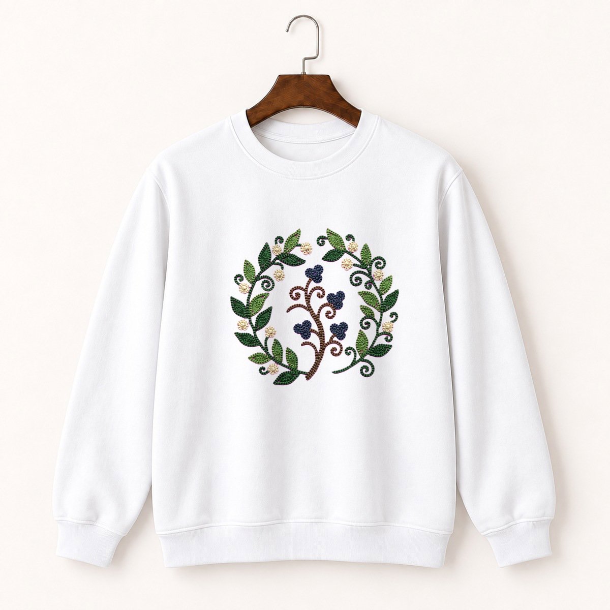 Juniper Berry Branch Crewneck Sweatshirt 5