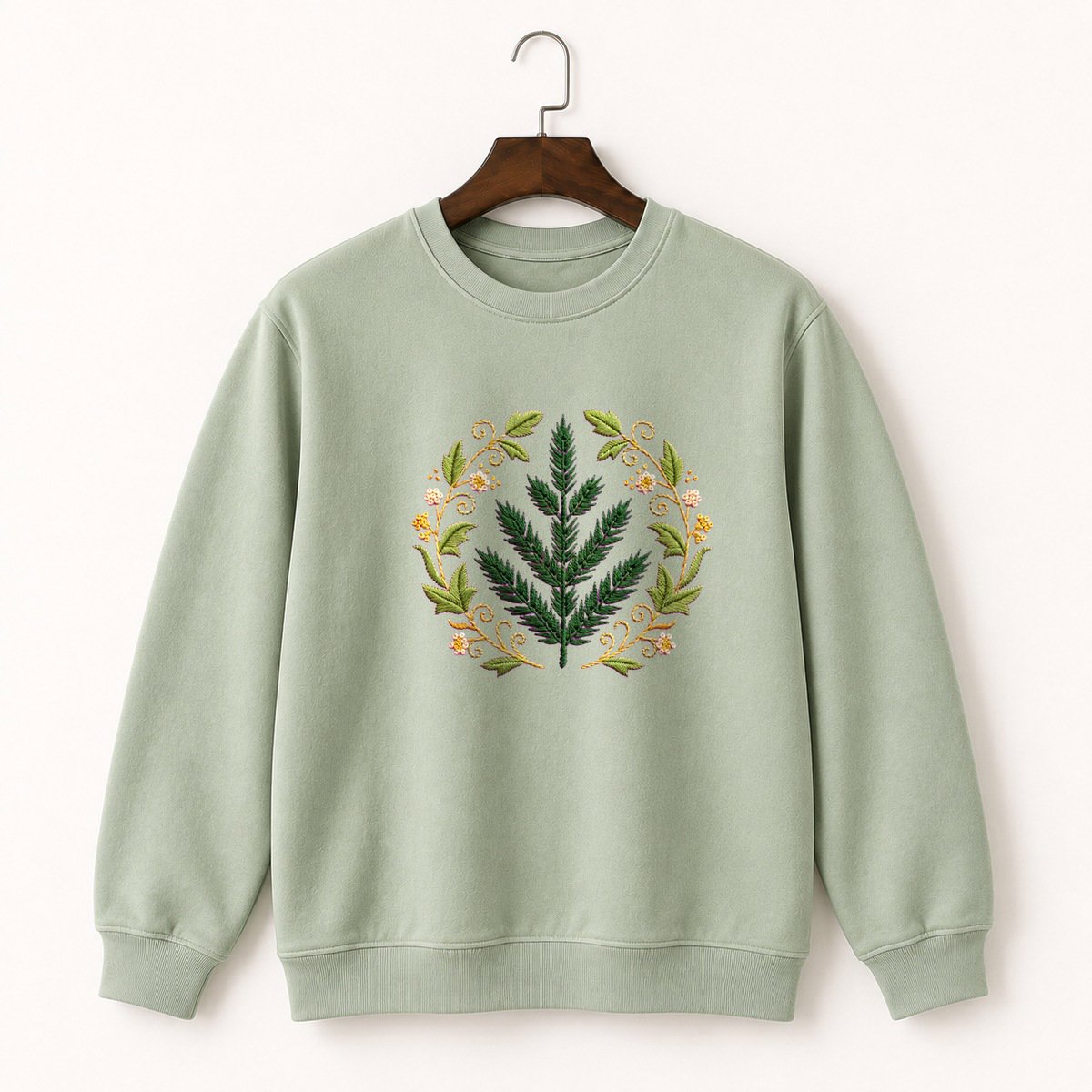 Spruce Branch Crewneck Sweatshirt 2