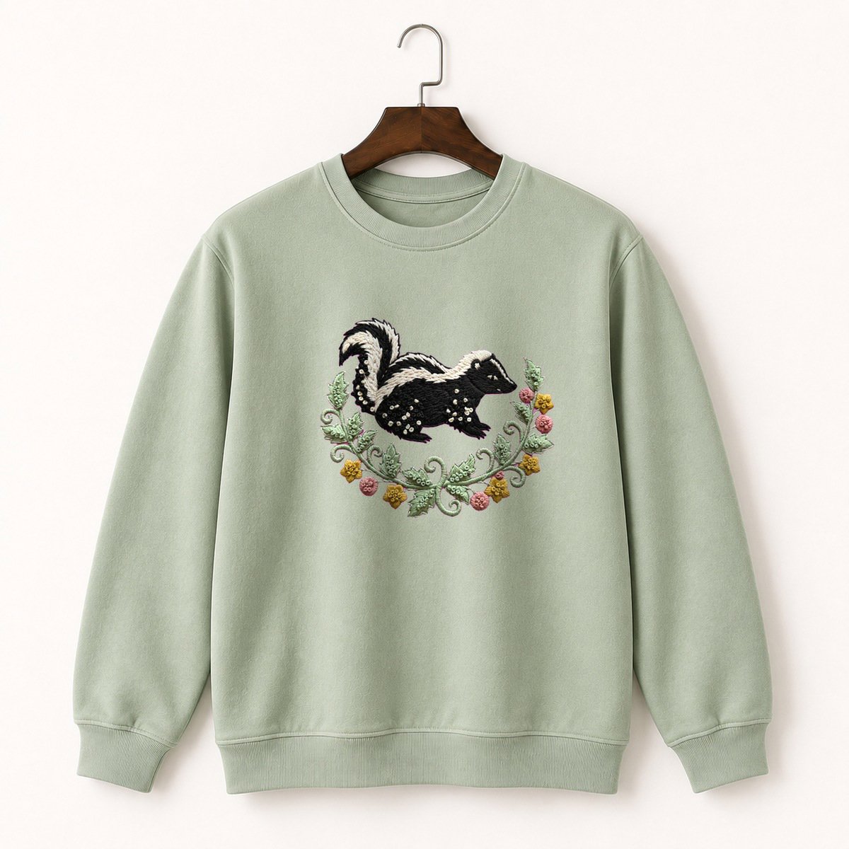 Striped Skunk Crewneck Sweatshirt 2