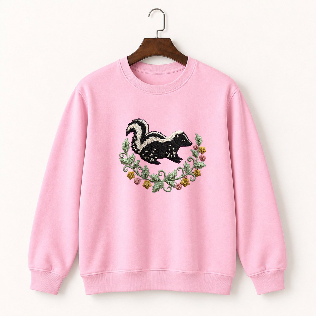 Striped Skunk Crewneck Sweatshirt 4