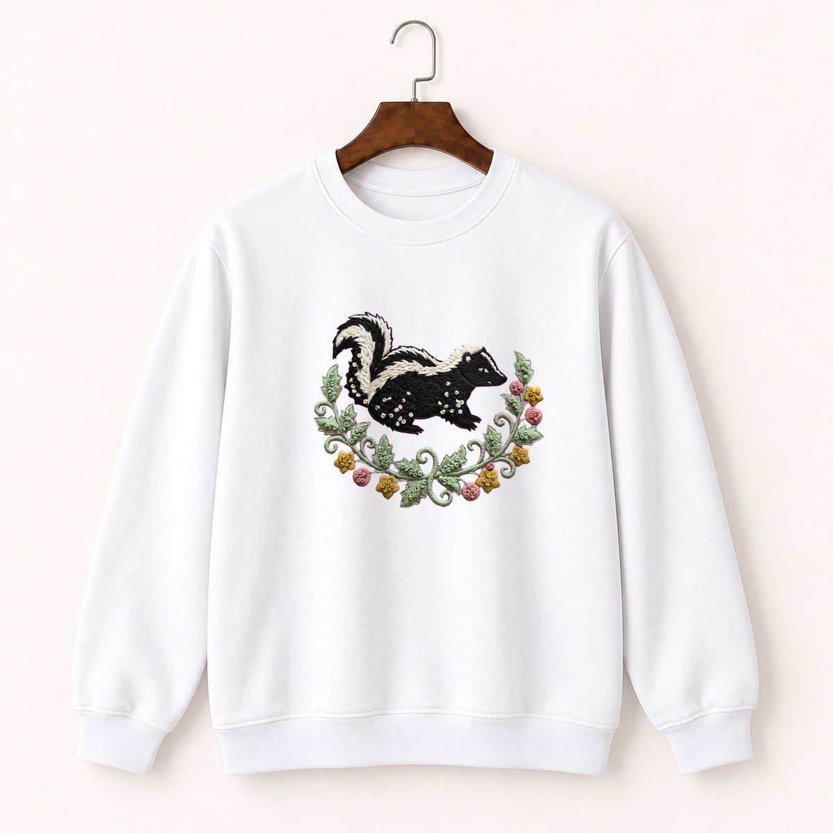 Striped Skunk Crewneck Sweatshirt 5