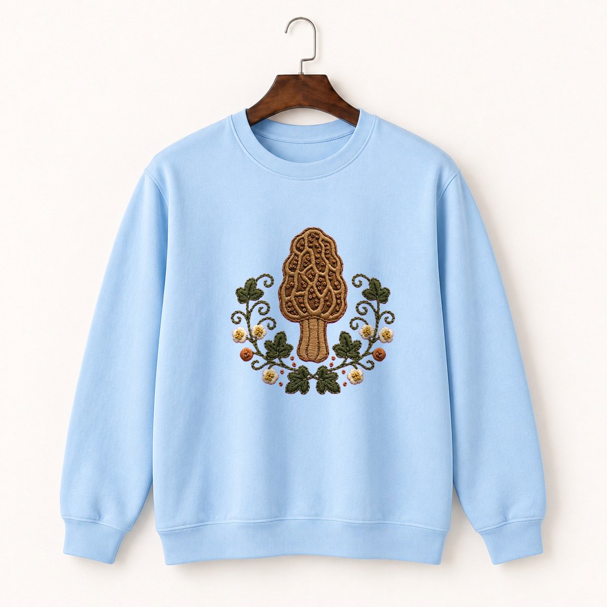 Morel Mushroom Crewneck Sweatshirt 1