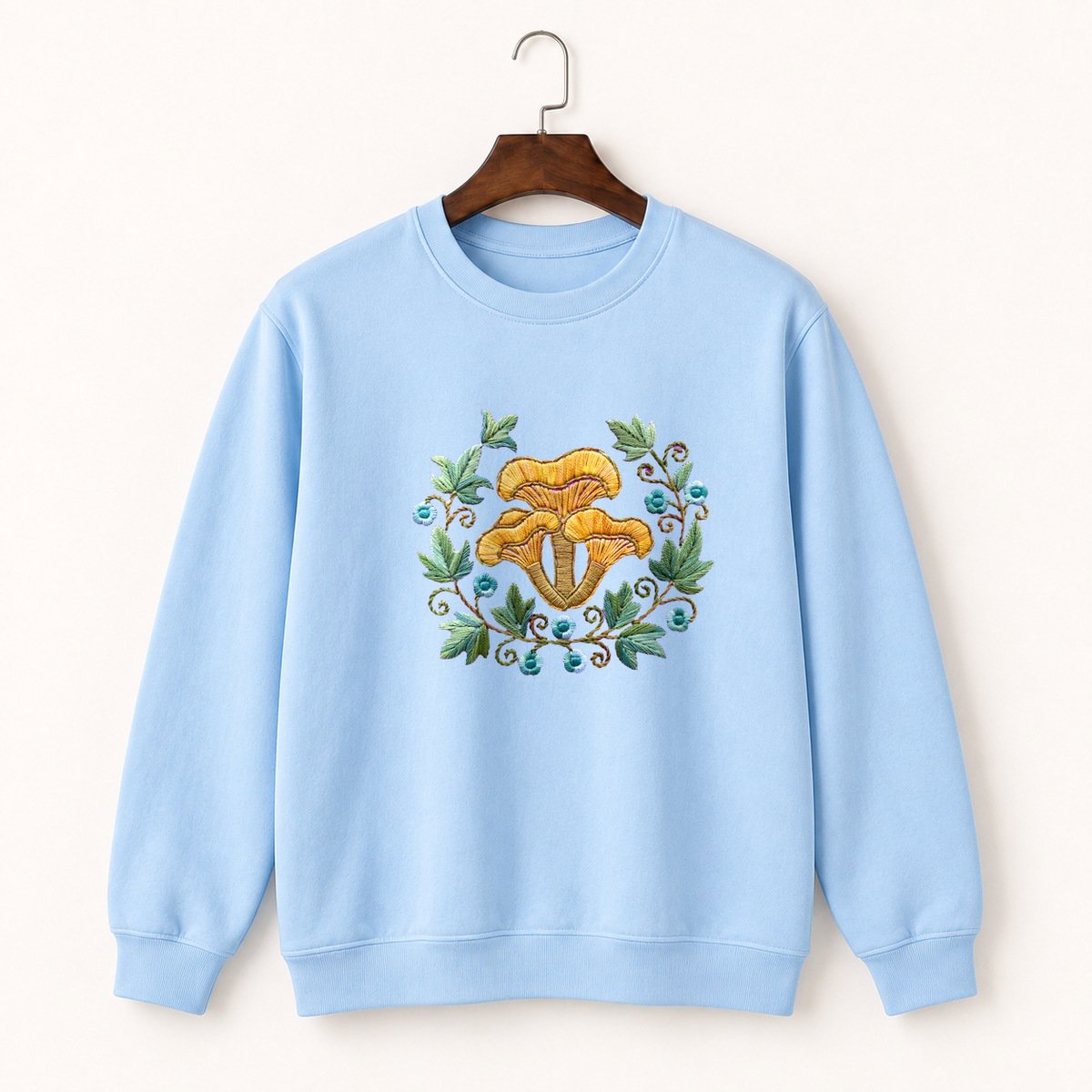 Chanterelle Mushroom Crewneck Sweatshirt 1