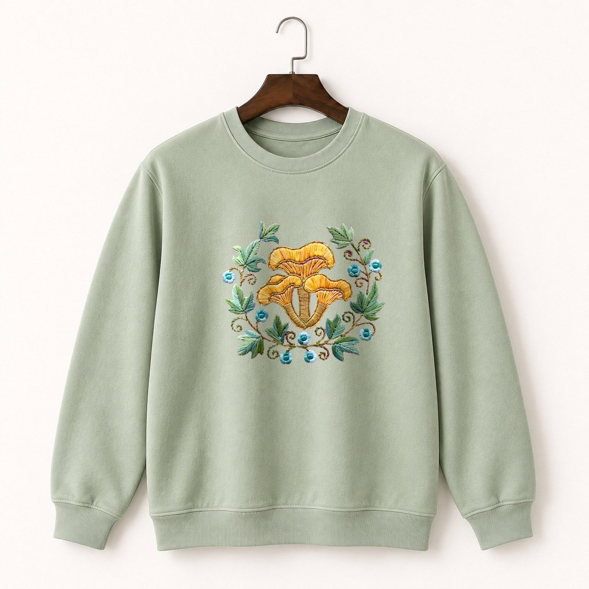 Chanterelle Mushroom Crewneck Sweatshirt 2