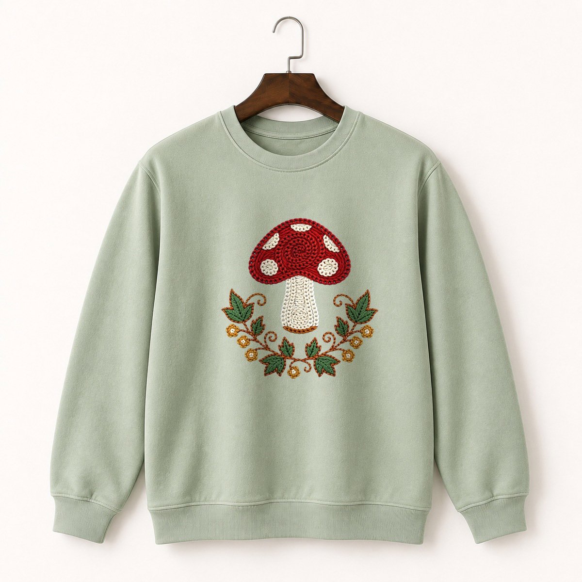 Fly Agaric Mushroom Crewneck Sweatshirt 2
