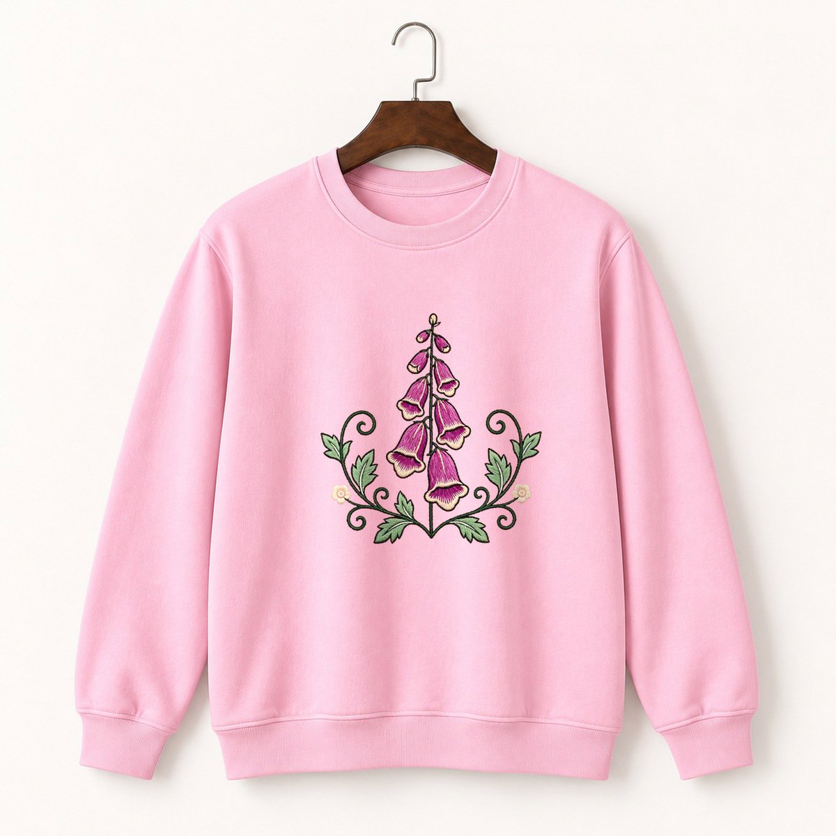 Foxglove Flower Crewneck Sweatshirt 4