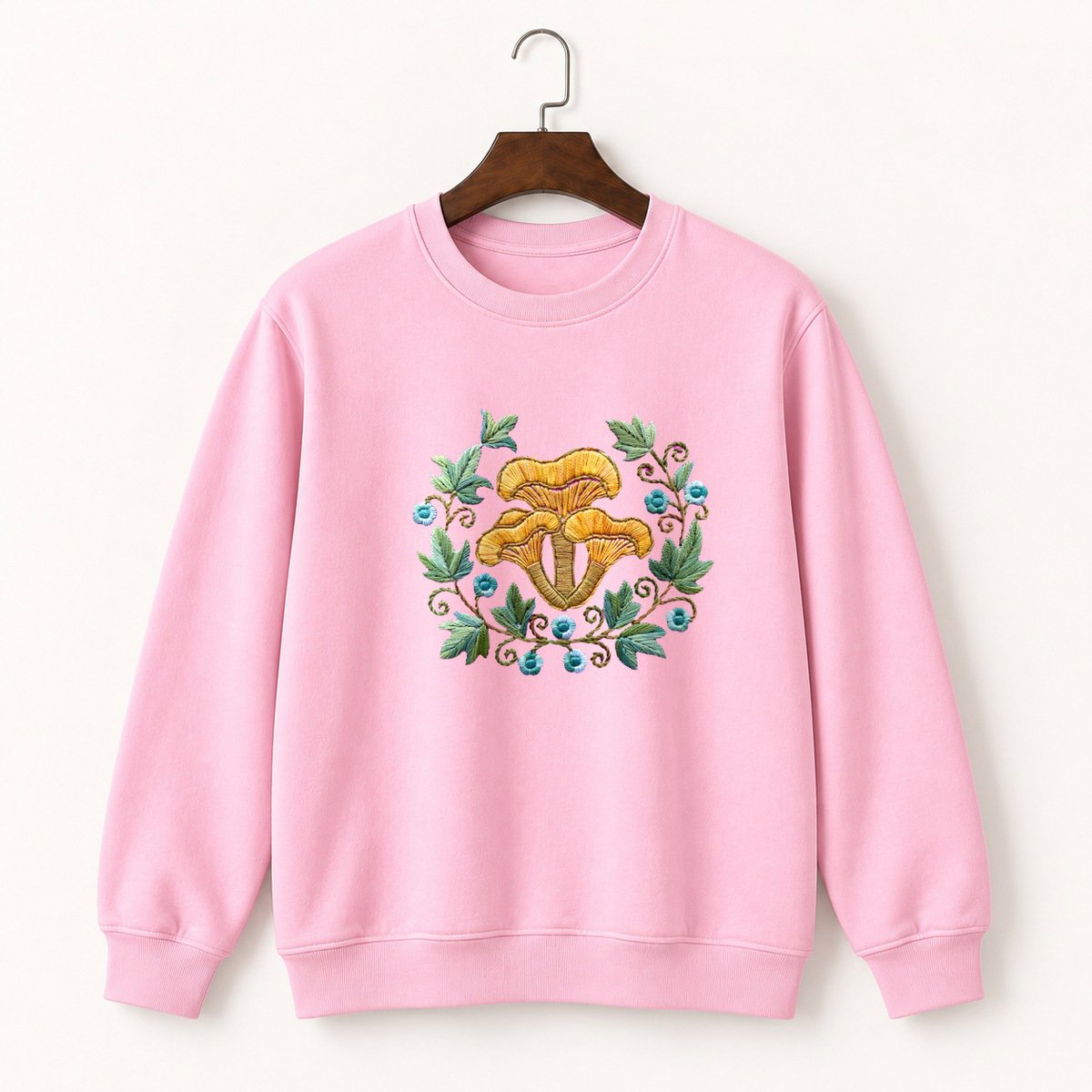 Chanterelle Mushroom Crewneck Sweatshirt 4