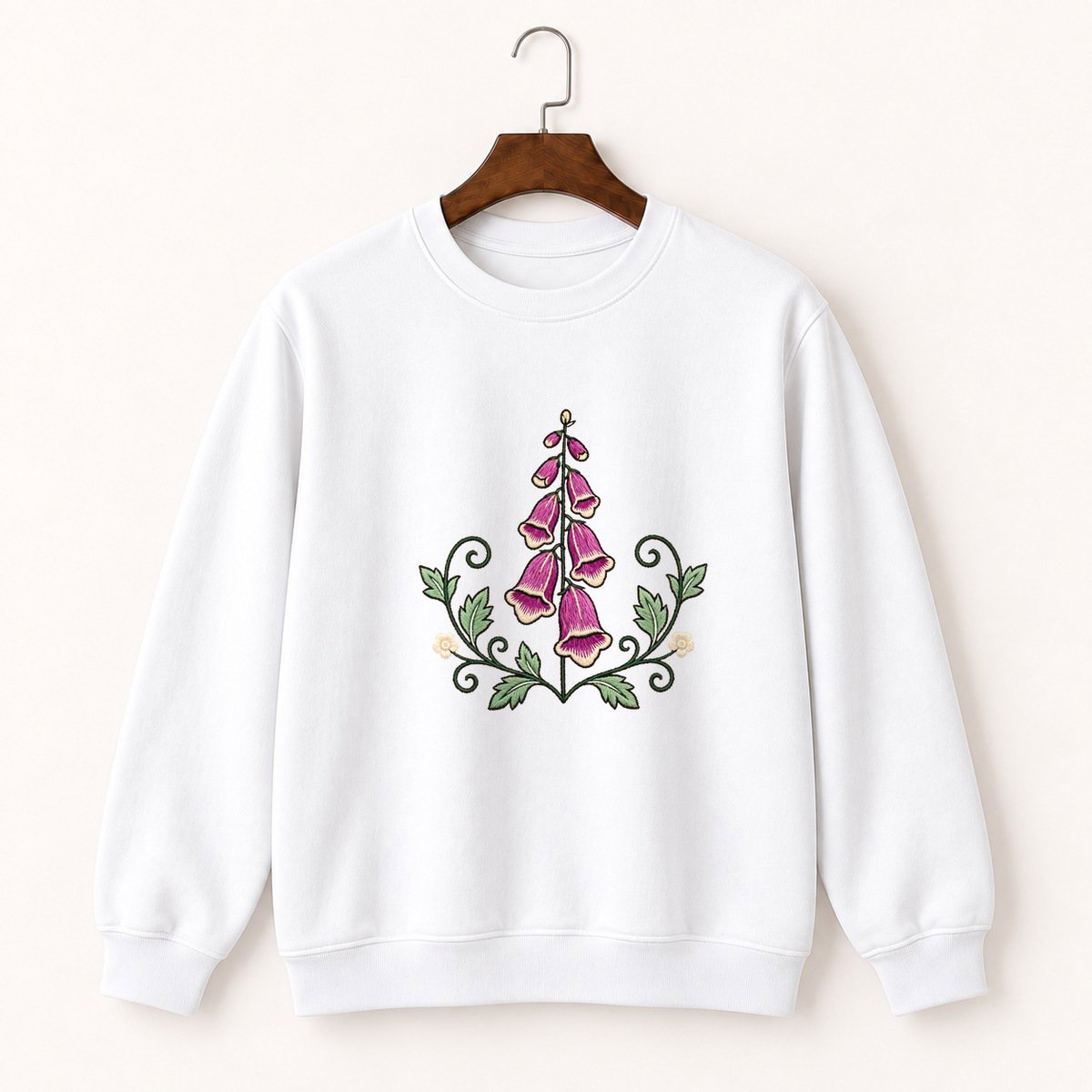 Foxglove Flower Crewneck Sweatshirt 5