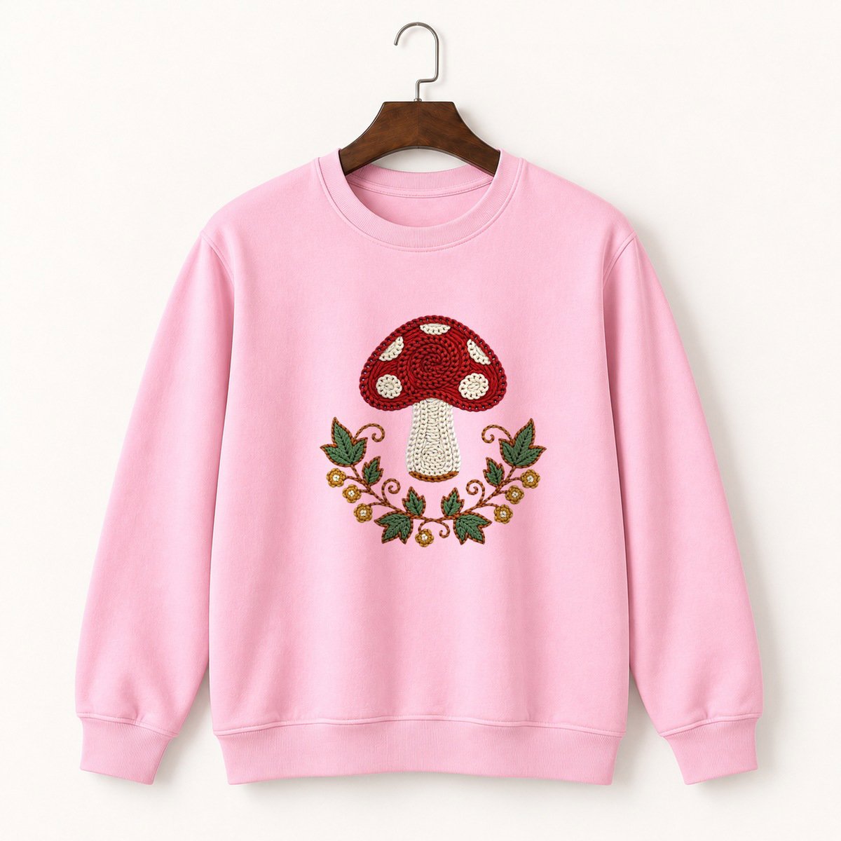 Fly Agaric Mushroom Crewneck Sweatshirt 4