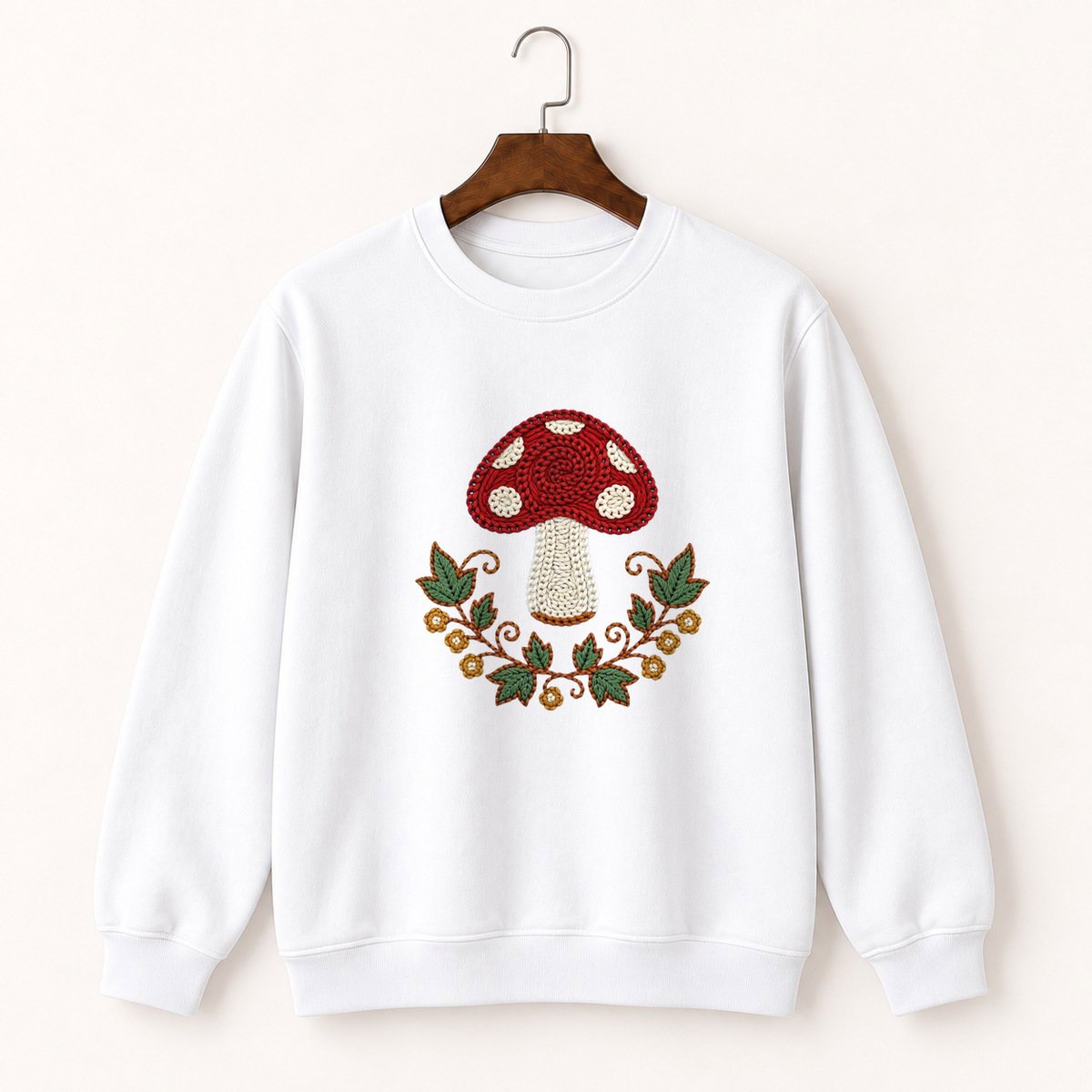 Fly Agaric Mushroom Crewneck Sweatshirt 5