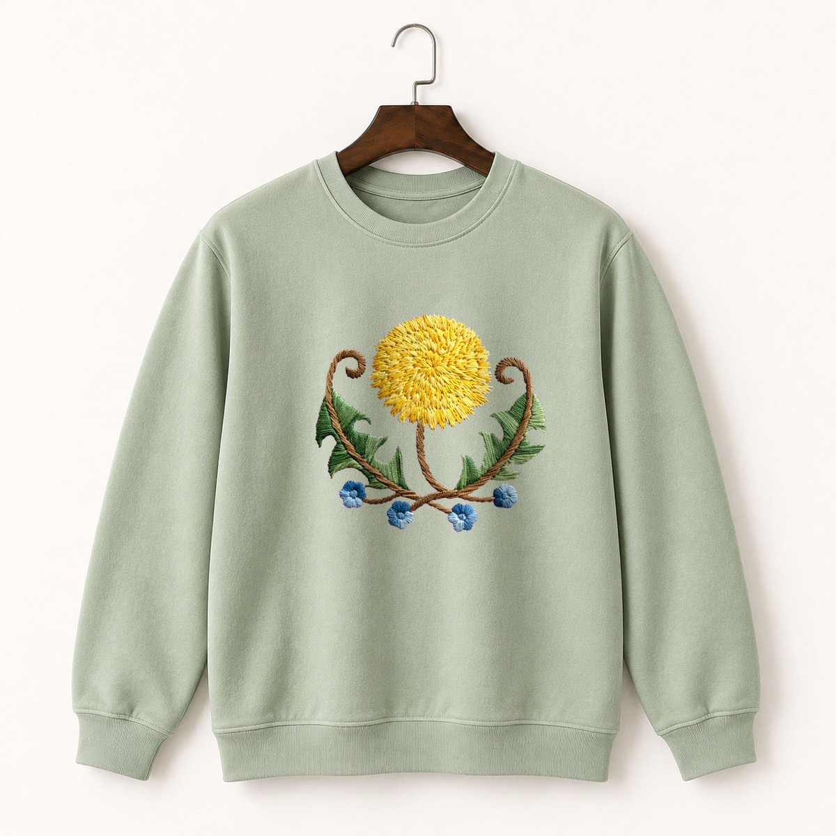 Dandelion Flower Crewneck Sweatshirt 2