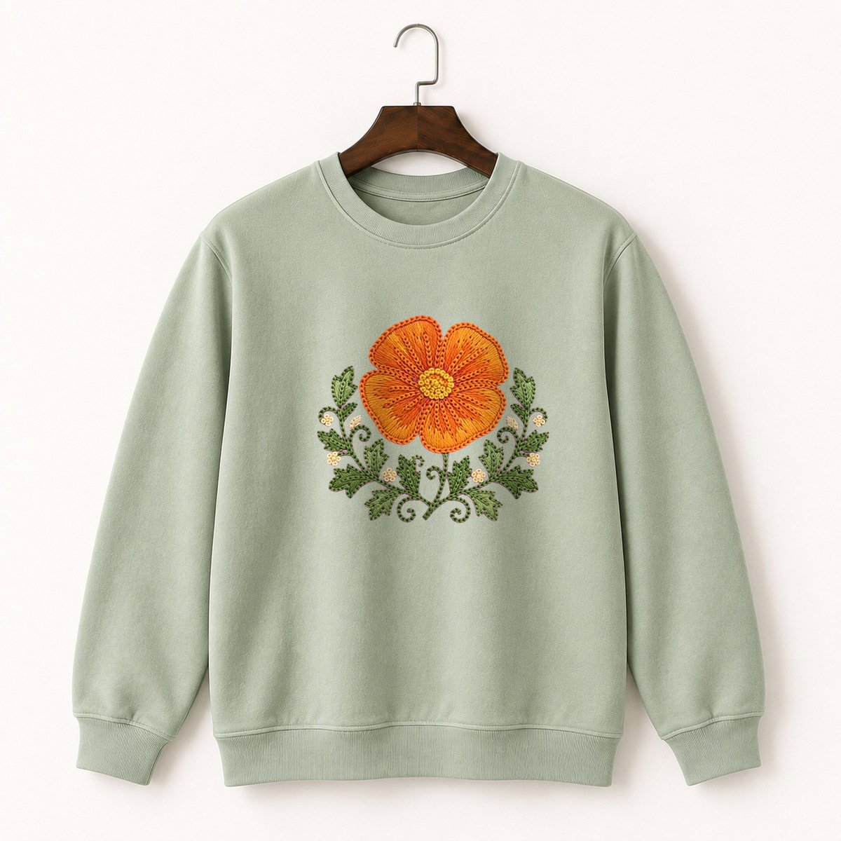 California Poppy Crewneck Sweatshirt 2