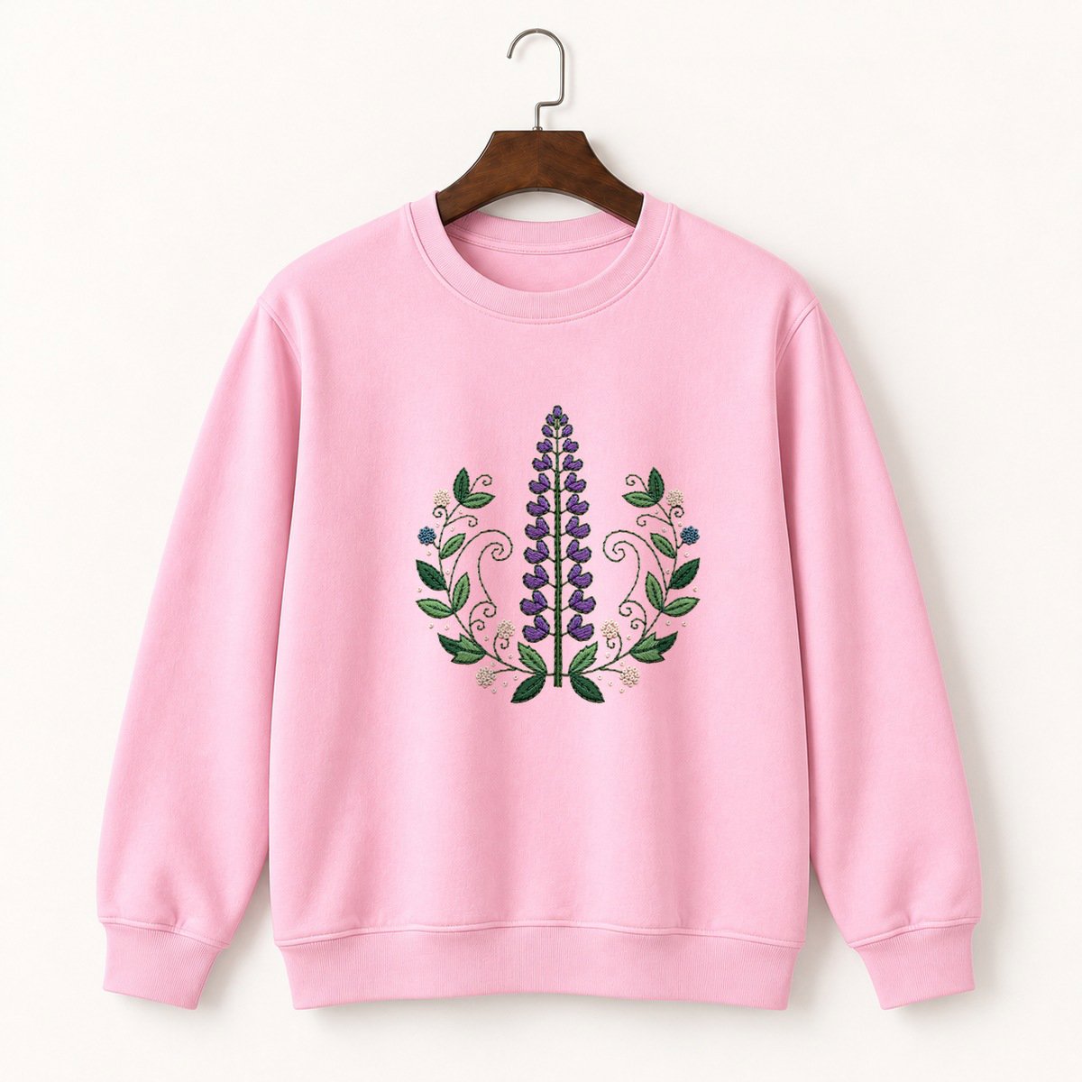 Lupine Flower Crewneck Sweatshirt 4