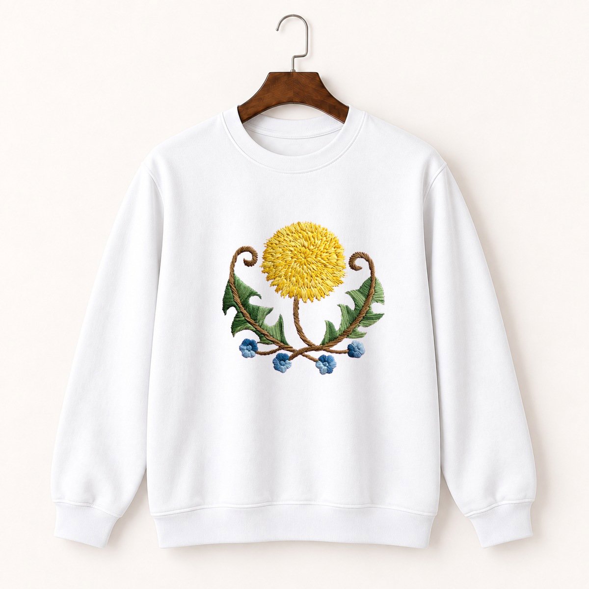 Dandelion Flower Crewneck Sweatshirt 5
