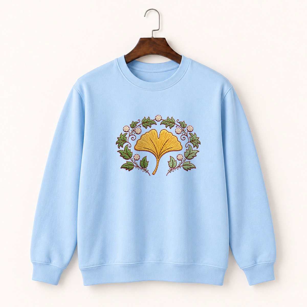 Ginkgo Leaf Crewneck Sweatshirt 1