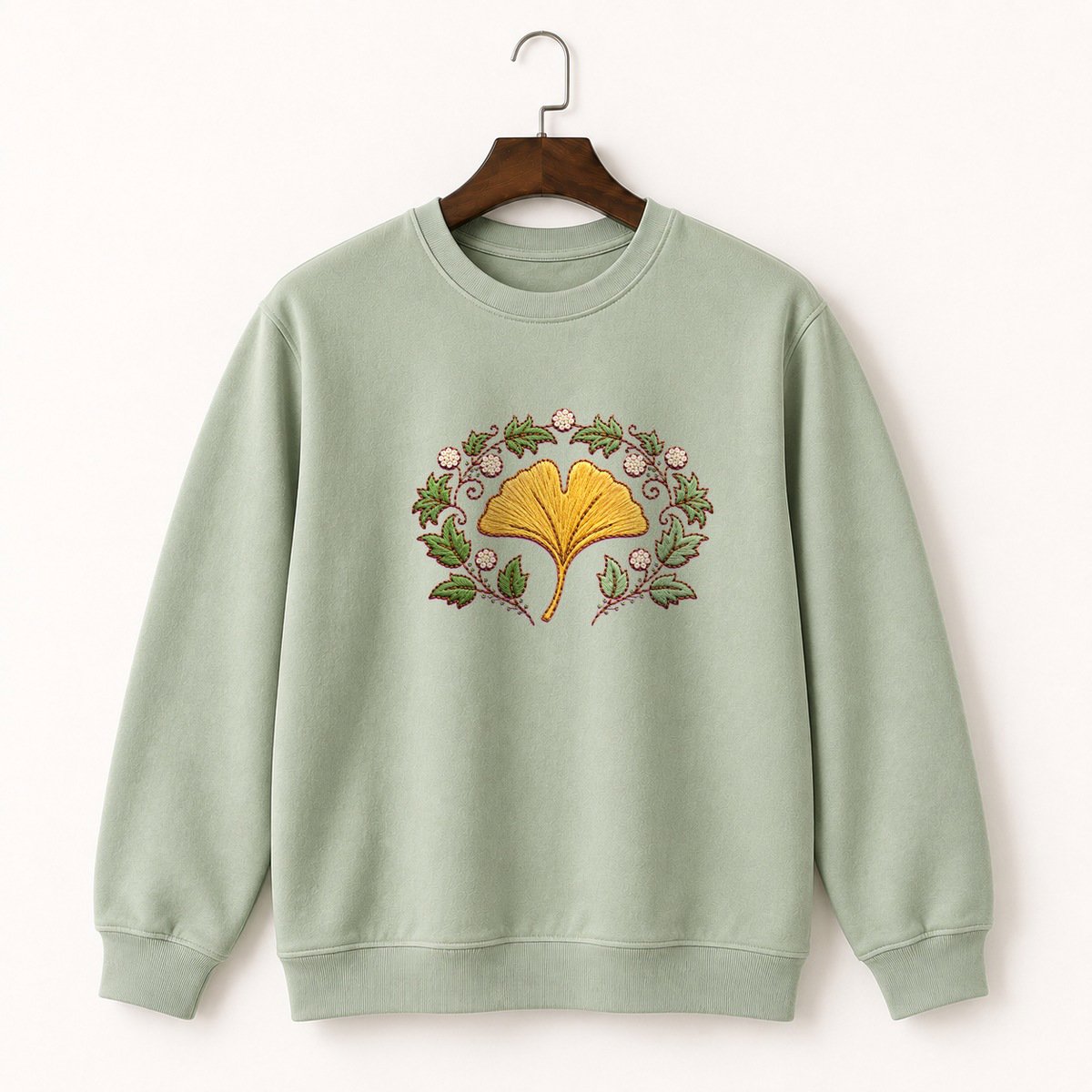 Ginkgo Leaf Crewneck Sweatshirt 2