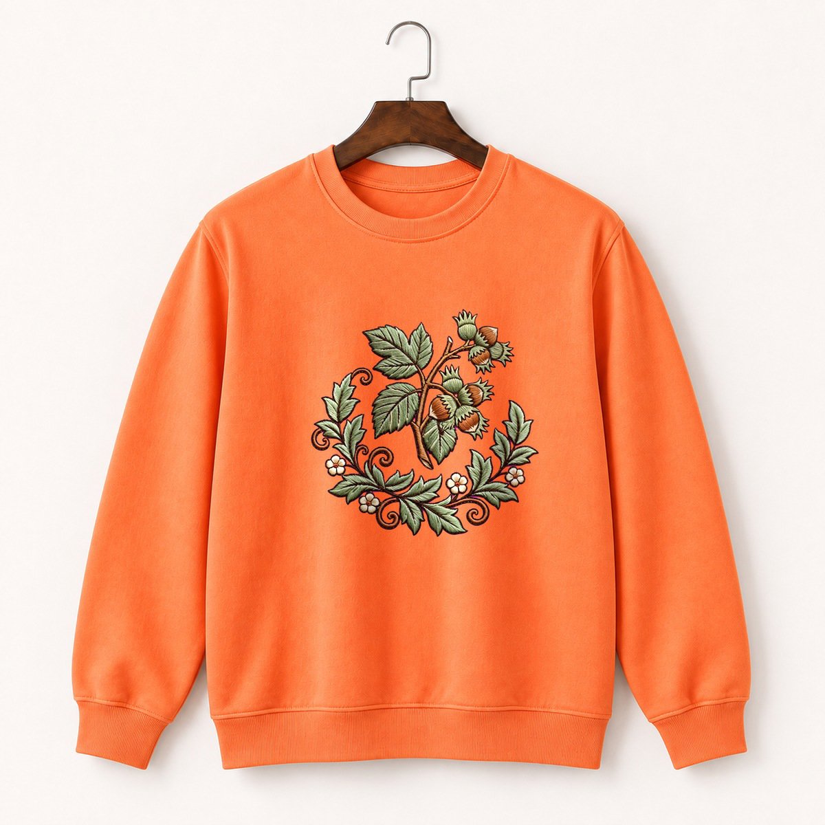 Hazelnut Branch Crewneck Sweatshirt 3