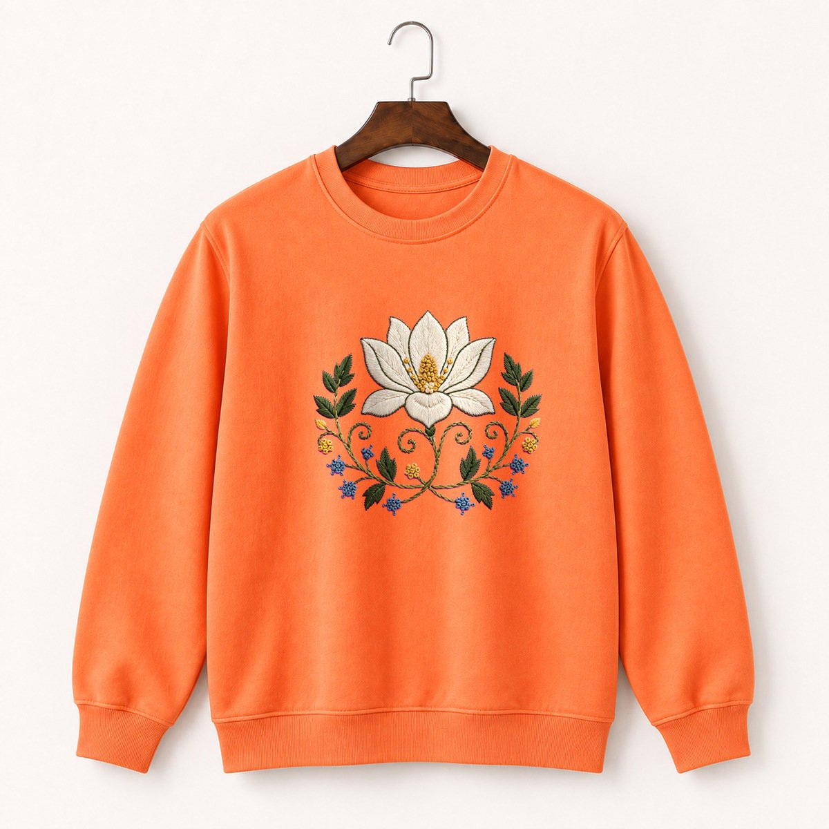 Magnolia Flower Crewneck Sweatshirt 3