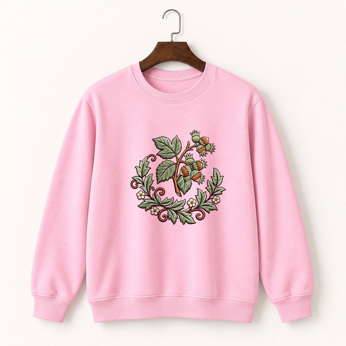 Hazelnut Branch Crewneck Sweatshirt 4