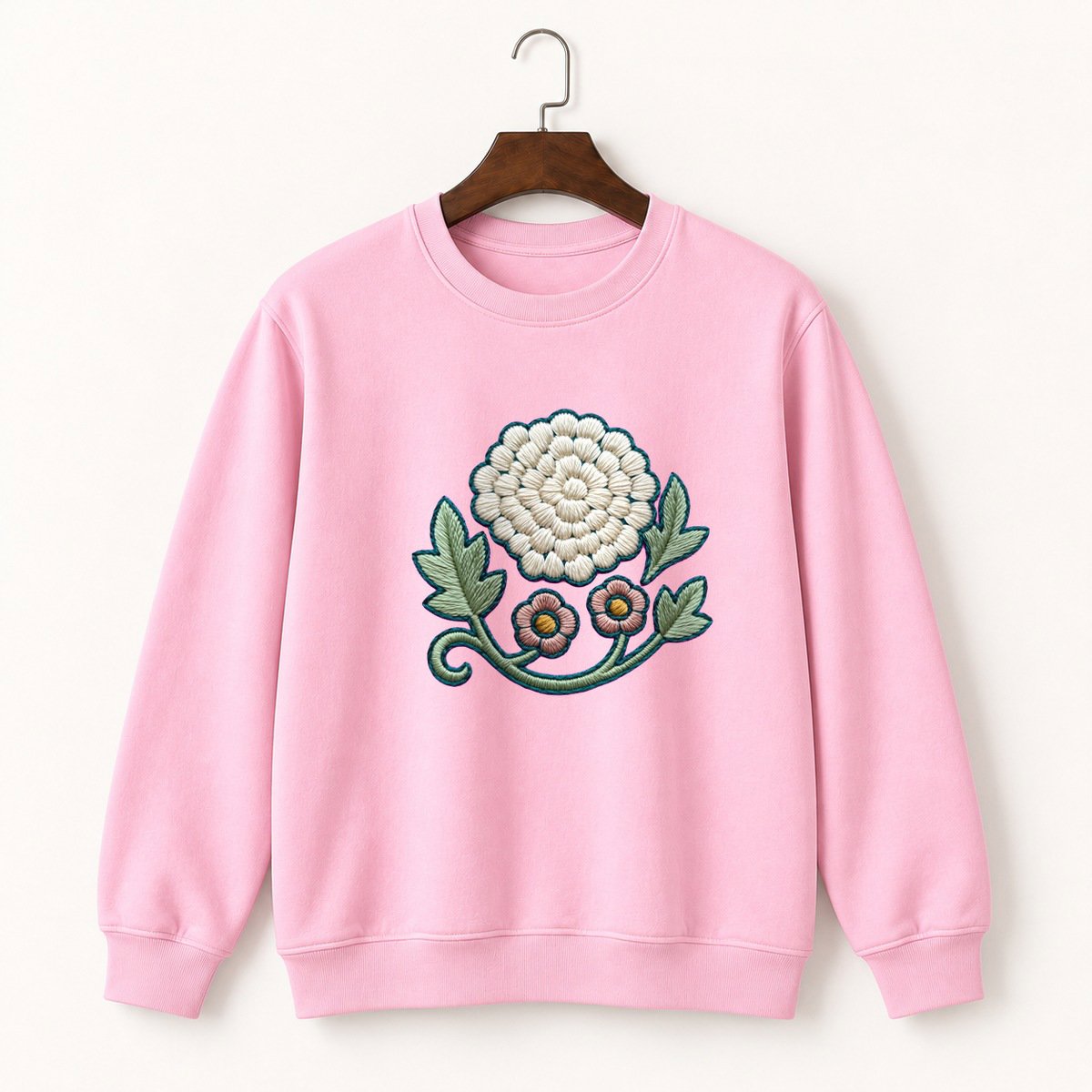 Yarrow Flower Crewneck Sweatshirt 4