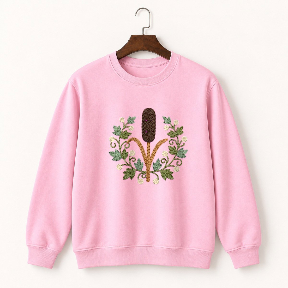 Cattail Plant Crewneck Sweatshirt 4