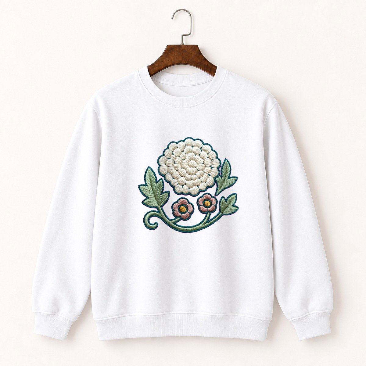 Yarrow Flower Crewneck Sweatshirt 5