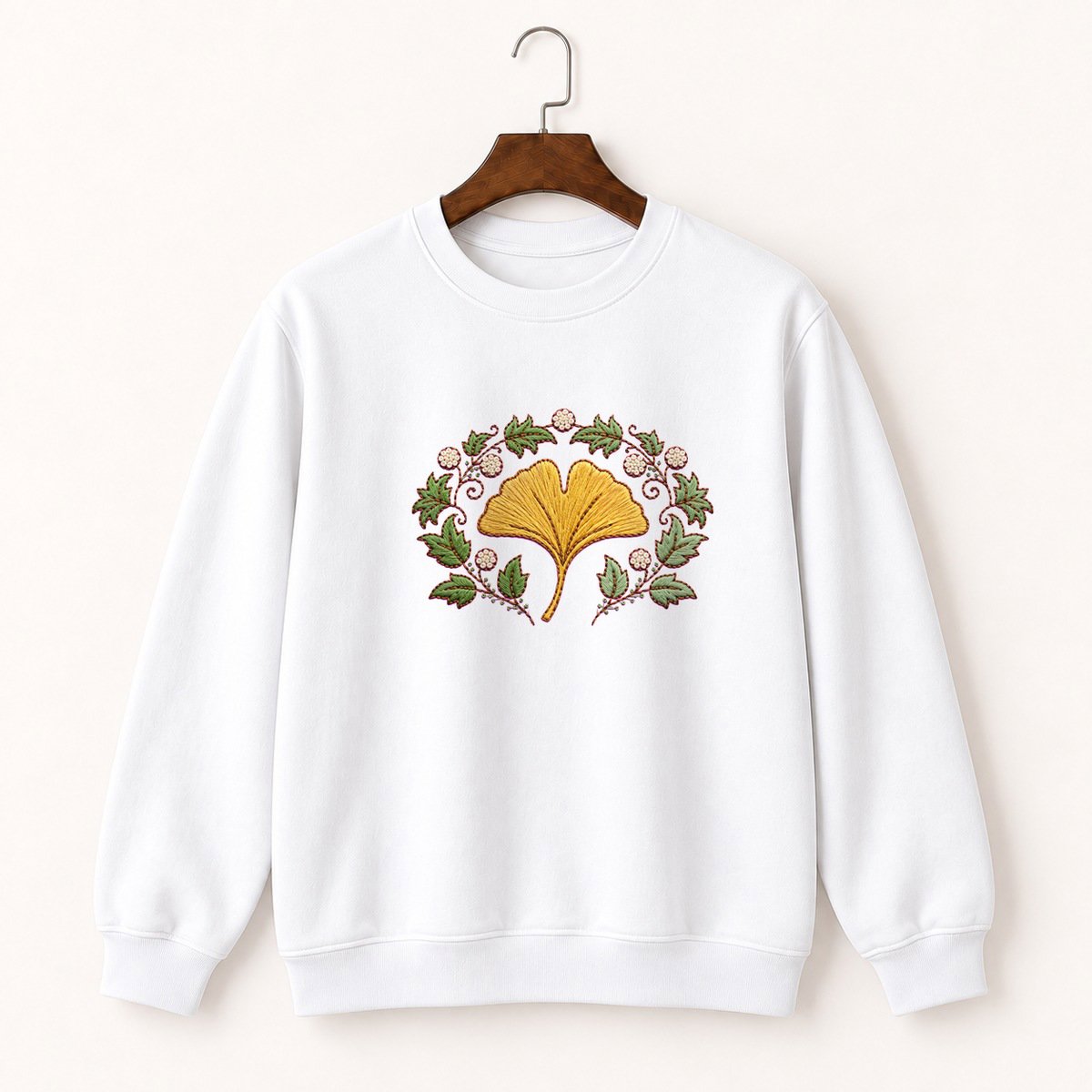 Ginkgo Leaf Crewneck Sweatshirt 5